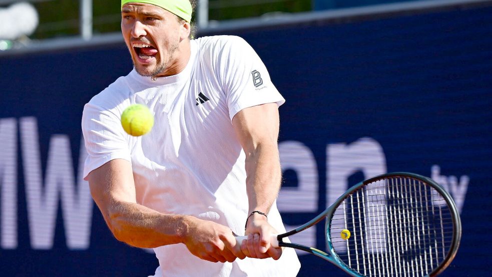 Alexander Zverev schlug Fabian Marozsan im Halbfinale von München. Foto: Sven Hoppe/dpa
