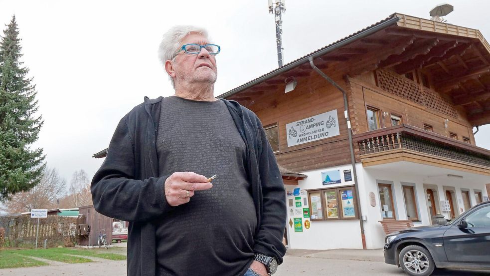 Werner Lorant lebte zuletzt auf einem Campingplatz. Foto: Uwe Lein/dpa