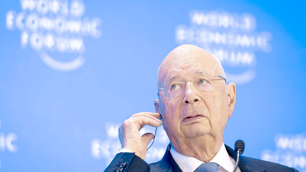 Der Gründer des WEF, Klaus Schwab, tritt zurück. Foto: Michael Buholzer/KEYSTONE/dpa
