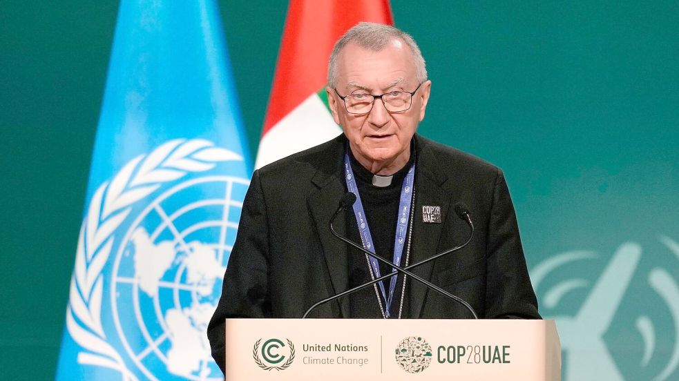 Kardinalstaatssekretär Pietro Parolin gilt als einer der aussichtsreichen Kandidaten. (Archivbild) Foto: Rafiq Maqbool/AP/dpa
