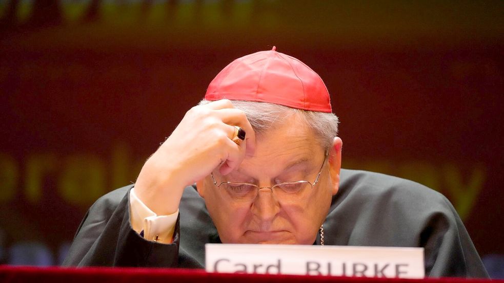 Die Chancen von Kurienkardinal Raymond Burke werden als gering eingeschätzt. (Archivbild) Foto: Gregorio Borgia/AP