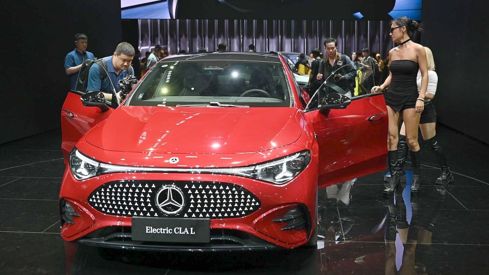 Mercedes will mit dem CLA seine Produktoffensive in China starten. Foto: Johannes Neudecker/dpa
