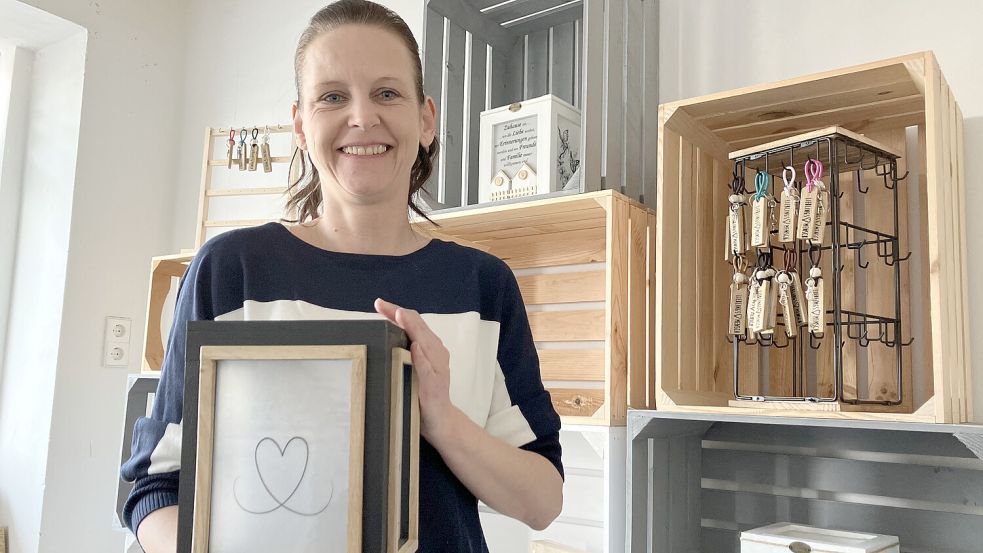 Nadine Korten eröffnet bald einen kleinen Laden in Papenburg. Foto: Michael Kierstein