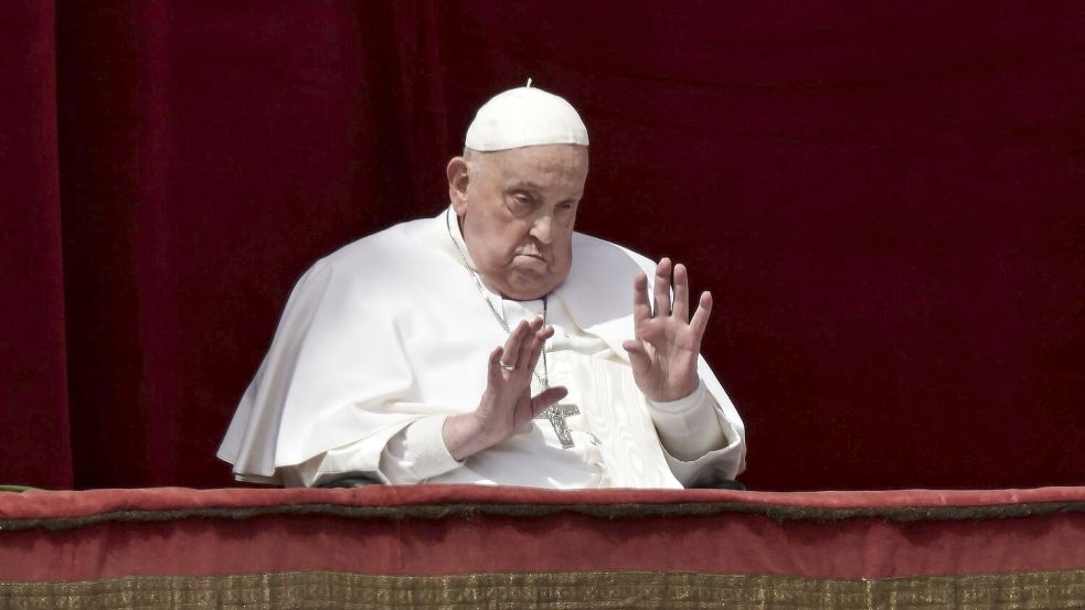 Bei seinem letzten öffentlichen Auftritt wirkte Franziskus bereits sehr geschwächt. (Archivbild) Foto: Evandro Inetti/ZUMA Press Wire/dpa