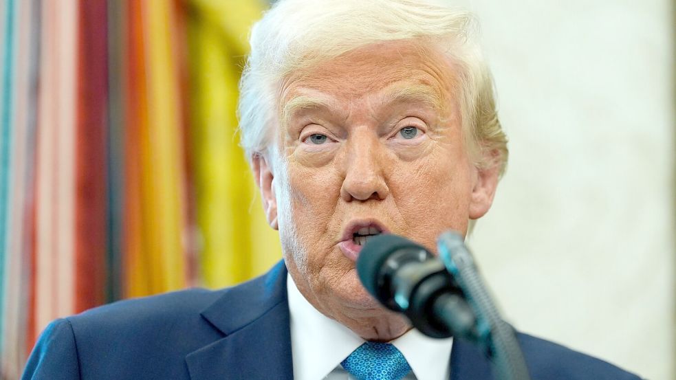 US-Präsident Trump macht dem ukrainischen Präsidenten Wolodymyr Selenskyj schwere Vorwürfe. Foto: Alex Brandon/AP/dpa