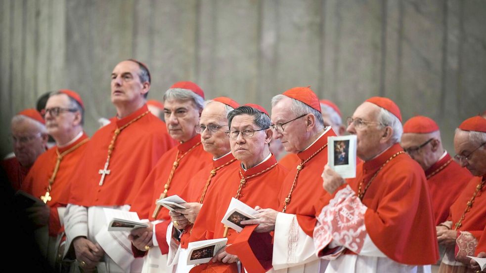 Nach und nach kommen die Kardinäle der Weltkirche nach Rom. (Archivbild) Foto: Alessandra Tarantino/AP/dpa