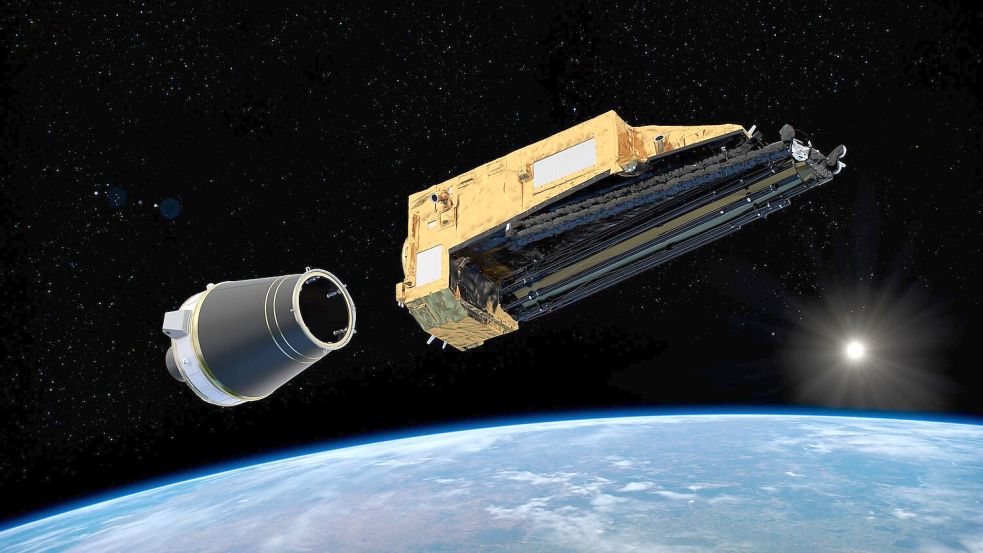 Vom All aus soll der Erdbeobachtungssatellit „Biomass“ die grüne Lunge der Erde vermessen. Foto: -/ESA/ATG medialab/dpa
