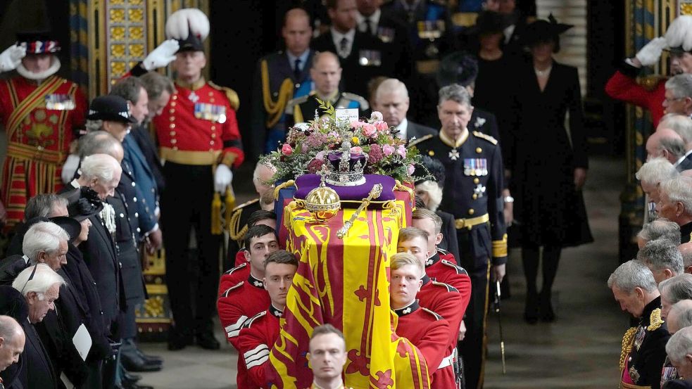 Der Trauergottesdienst für Königin Elizabeth II. wurde von schätzungsweise vier Milliarden Menschen verfolgt (Archivbild). Foto: Frank Augstein/Pool AP/dpa