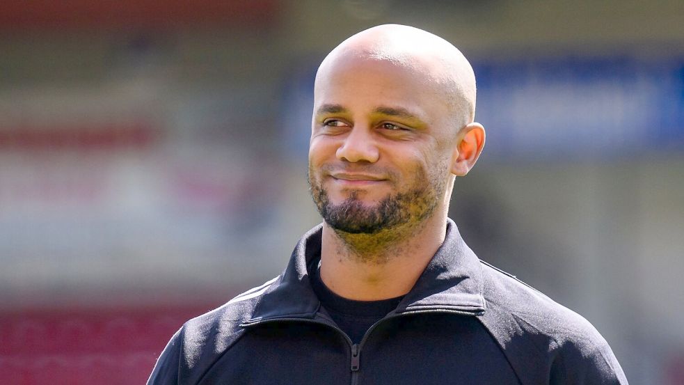 Vincent Kompany: Wir der Belgier schon am Samstag Meistercoach? Foto: Tom Weller/dpa
