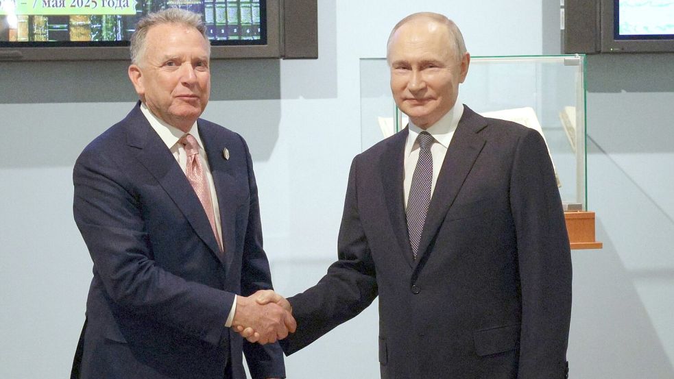 Der US-Sondergesandte Steve Witkoff will in Moskau weitere Gespräche über ein Ende des russischen Angriffskrieges gegen die Ukraine führen. (Archivbild) Foto: Gavriil Grigorov/Pool Sputnik Kremlin/AP/dpa