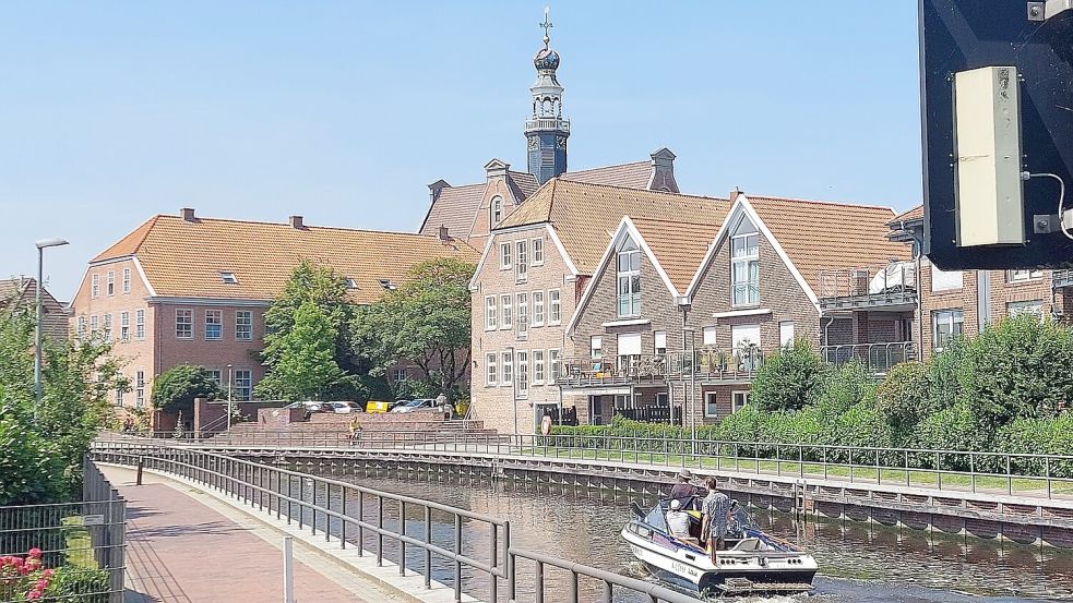 Von der Kesselschleuse geht es über das Rote Siel (Foto) in Richtung Falderndelft. Foto: Hanssen