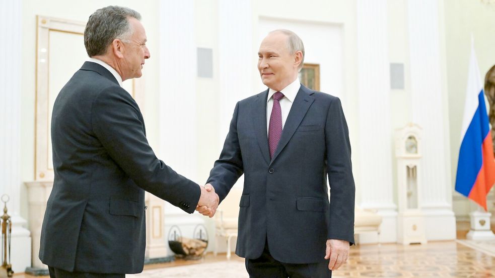 Schon mehrfach haben der US-Sondergesandte Steve Witkoff und Kremlchef Wladimir Putin über ein mögliches Ende des russischen Angriffskrieges gegen die Ukraine verhandelt. Foto: Kristina Kormilitsyna/Pool Sputnik Kremlin/AP/dpa