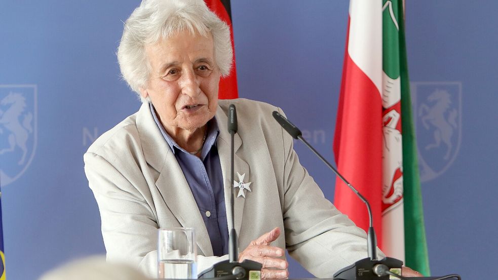 Seit 1994 ist Anita Lasker-Wallfisch regelmäßig in Deutschland zu Gast und hält Vortrage gegen das Vergessen. Foto: dpa/David Young