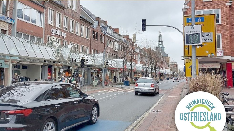 Auf der Neutorstraße gilt Tempo 20. Die Emder empfinden den Verkehr in ihrer Stadt als zu dicht und die Verkehrslenkung als katastrophal. Foto: Mona Hanssen