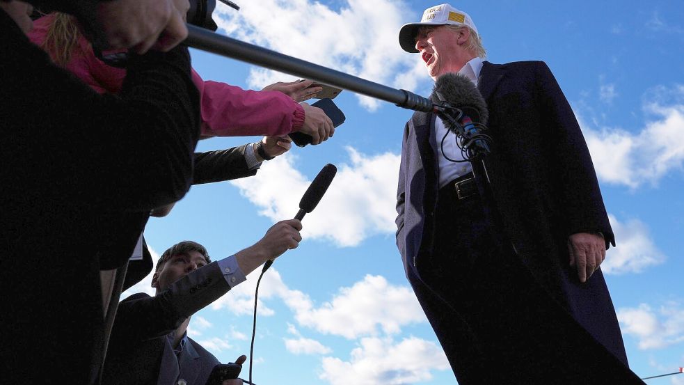 Trump glaubt, Selenskyj könnte Ansprüche auf die Krim aufgeben. Foto: Evan Vucci/AP/dpa