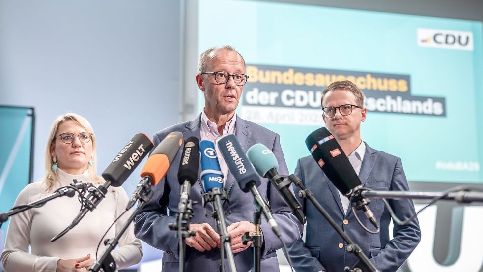 Personelle Klarheit - Union legt Liste der Kabinettsmitglieder vor. Foto: Michael Kappeler/dpa