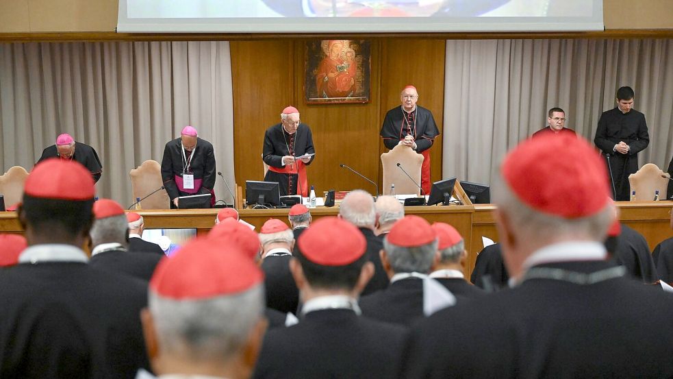 Die Entscheidung für den Start des Konklaves am 7. Mai fiel hinter den Mauern des Vatikan. Foto: Uncredited/Vatican Media/AP/dpa