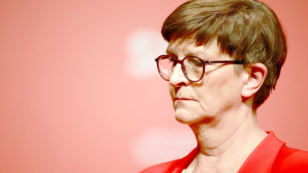 SPD-Chefin Saskia Esken ist von ihrem Heimat-Landesverband nicht mehr für den Bundesvorstand nominiert worden. (Archivbild) Foto: Matthias Bein/dpa