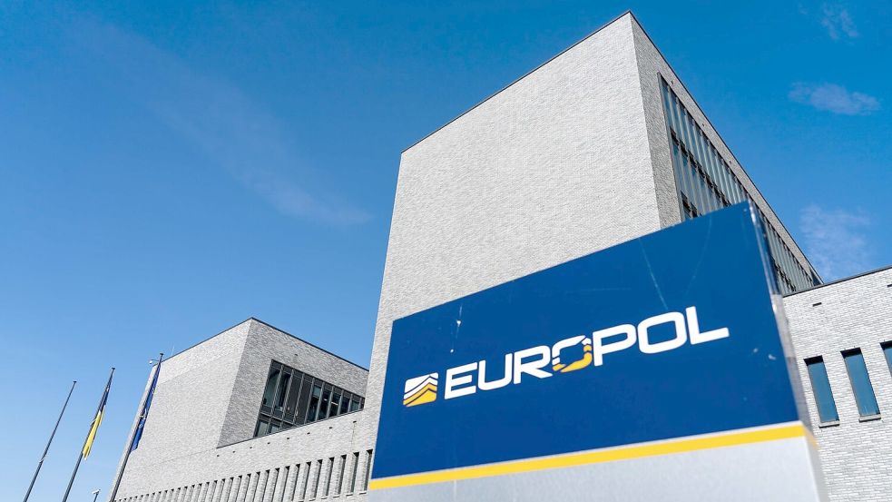 Das Gebäude der EU-Polizeibehörde Europol in Den Haag. (Archivbild) Foto: Jerry Lampen/anp/dpa