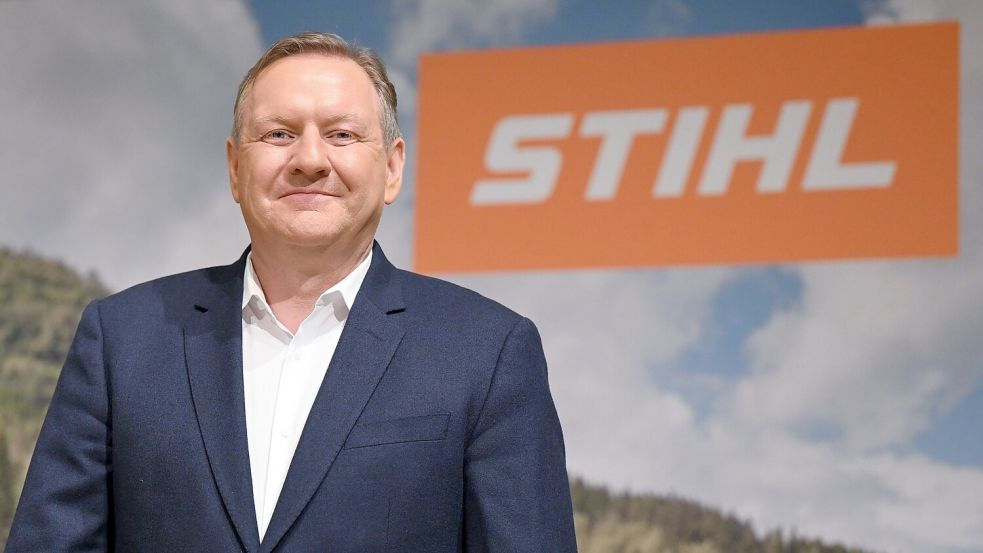 Stihl-Chef Traub rechnet in den kommenden Jahren mit weniger Wachstum. (Archivbild) Foto: Bernd Weißbrod/dpa