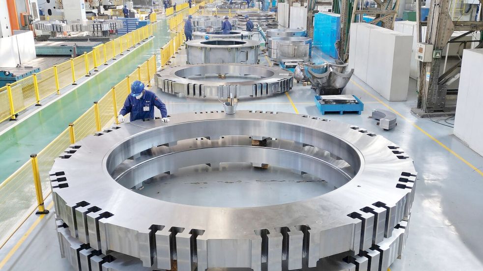 Die Stimmung in Chinas produzierendem Gewerbe ist schlechter geworden. (Symbolbild) Foto: Liu Yang/XinHua/dpa