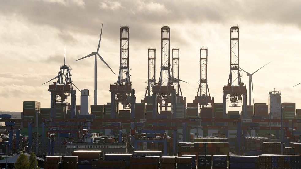 Die Aussichten für die Exportnation Deutschland haben sich mit den US-Zöllen eingetrübt. (Archivbild) Foto: Marcus Brandt/dpa
