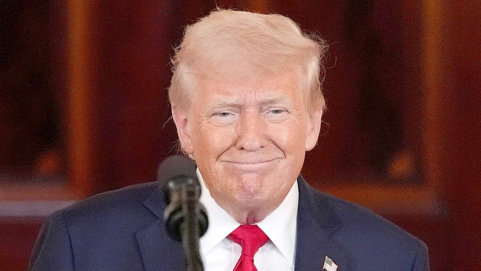 Trump fordert von der Fed Zinssenkungen - bislang vergeblich. (Archivbild) Foto: Alex Brandon/AP/dpa