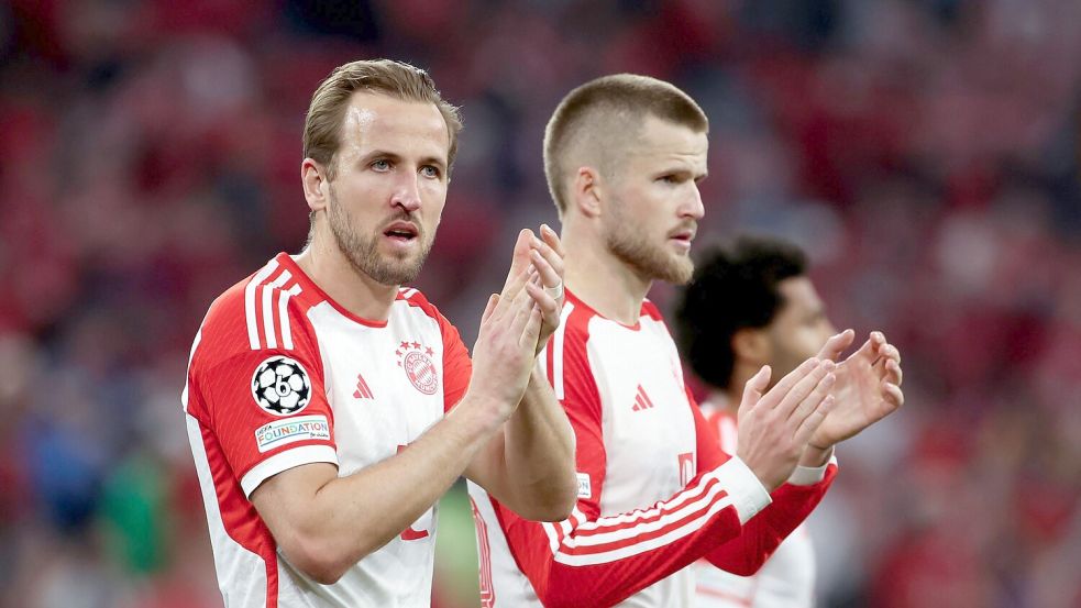 Harry Kane (l) und Eric Dier (r), der die Bayern am Saisonende verlässt. Die beiden Engländer sehnen sich nach dem ersten Titelgewinn in ihrer Profi-Karriere. Foto: Matthias Balk/dpa
