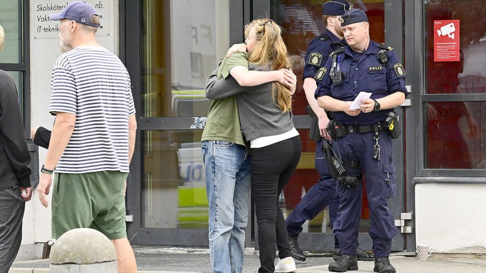 Die Toiletten der Trangsundschule nördlich von Stockholm wurden zum Tatort eines brutalen Angriffs unter Teenagern. Foto: IMAGO/TT