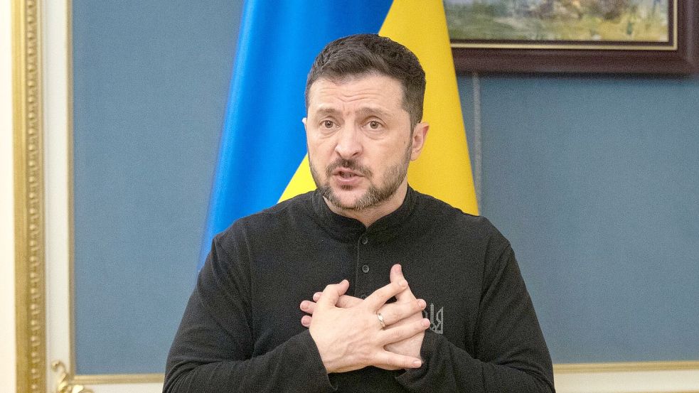 Selenskyj fordert mehr Druck auf Russland. (Archivbild) Foto: Efrem Lukatsky/AP/dpa