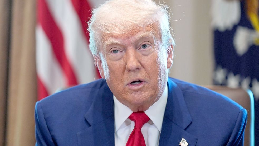 US-Präsident Donald Trump hat Drohungen Richtung Grönland erneuert. (Archivbild) Foto: Evan Vucci/AP/dpa