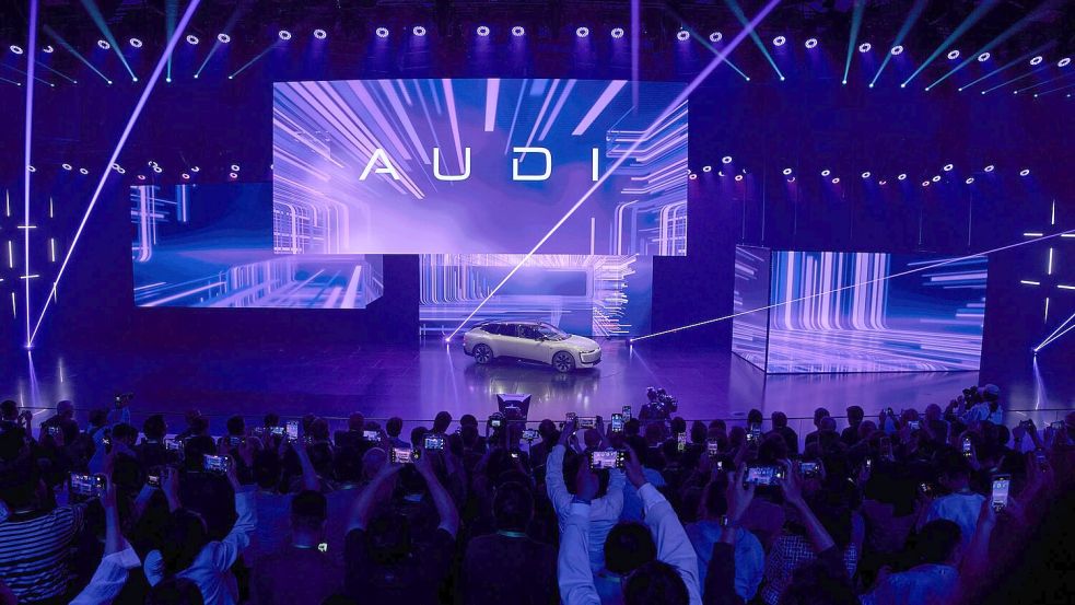 In China setzt Audi inzwischen auch auf eine eigene Marke. (Archivbild) Foto: Ng Han Guan/AP/dpa