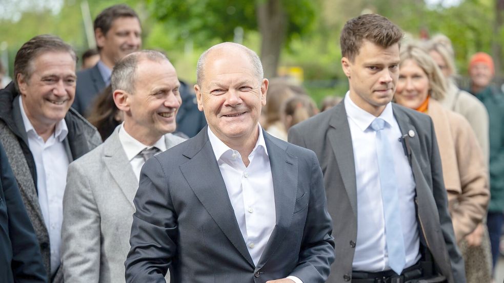 Bundeskanzler Olaf Scholz will ein zurückhaltender Ex-Kanzler sein. Foto: Soeren Stache/dpa