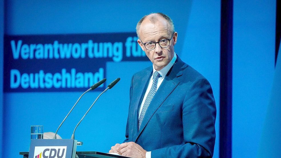 CDU-Chef Friedrich Merz soll heute im Bundestag zum Kanzler gewählt werden. Foto: Kay Nietfeld/dpa