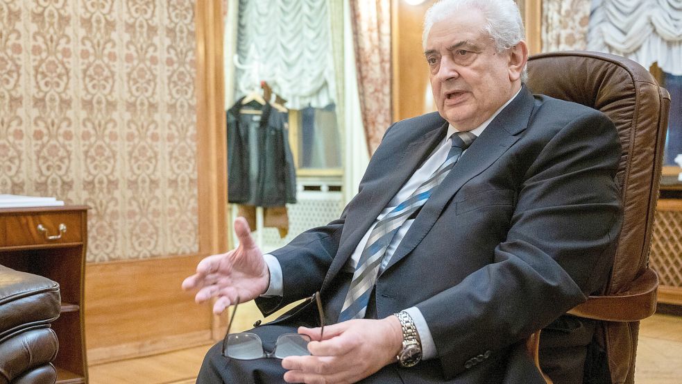 Seit 2018 Russlands Botschafter in Deutschland: Sergej Netschajew. Foto: dpa/Christophe Gateau