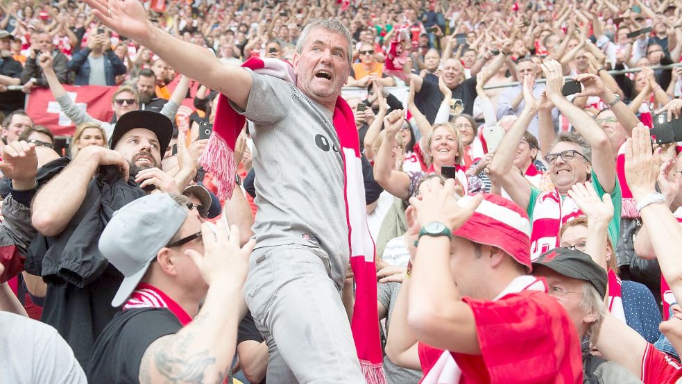 Funkels Aufstieg mit Fortuna Düsseldorf. Foto: Sebastian Kahnert/dpa