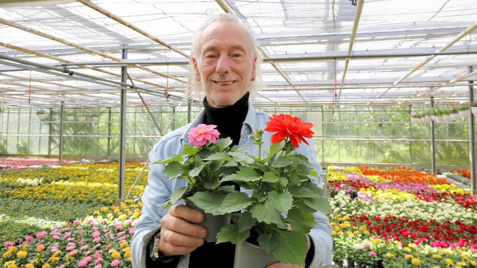 Mit der Gärtnerei in der Azaleenstraße in Wiesmoor hat sich Heinz Schultz einen großen Traum erfüllt, der für ihn und seine Frau zu einem Albtraum wurde. Foto: Nicole Böning