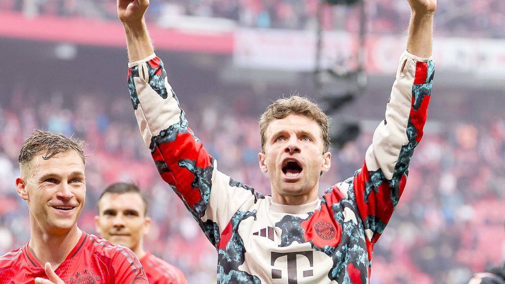 Großer Abschiedstag für Thomas Müller. Foto: Jan Woitas/dpa