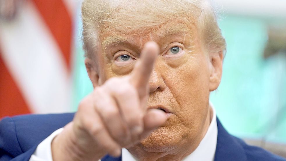 Ist US-Präsident Trump bereit zur Senkung der Zölle gegenüber China? Foto: Evan Vucci/AP/dpa