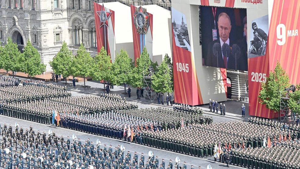 Der 80. Jahrestag des Sieges der Sowjetunion über Nazi-Deutschland wird in Russland groß gefeiert. Foto: Maxim Bogovid/Photo host agency RIA Novosti/AP/dpa
