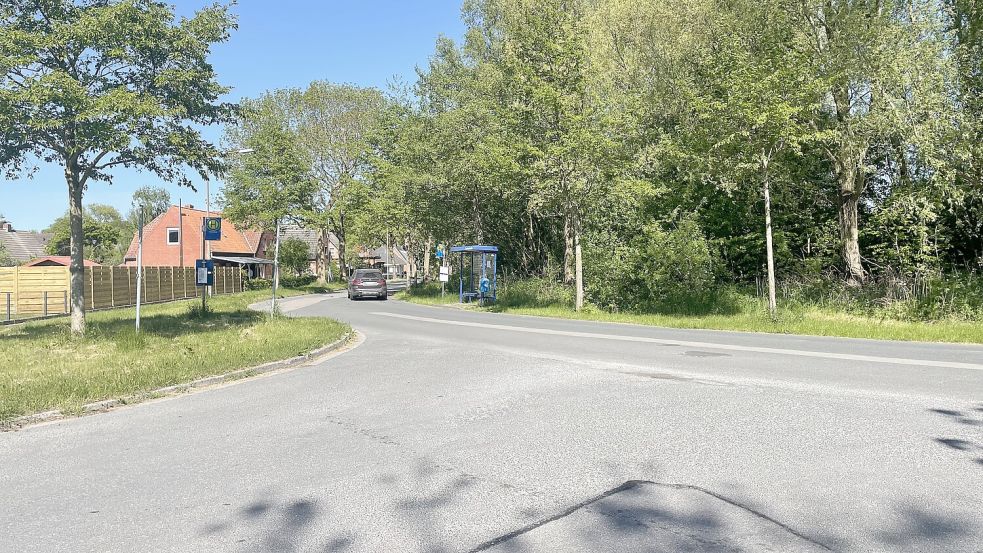 Steht schon länger auf der Liste der sanierungsbedürftigen Straßen in Emden: die Hauptstraße Larrelt. Foto: Carla Ludwigs