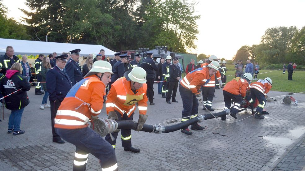 Die Folmhuser Einsatzkräfte holten sich den Sieg. Foto: Weers