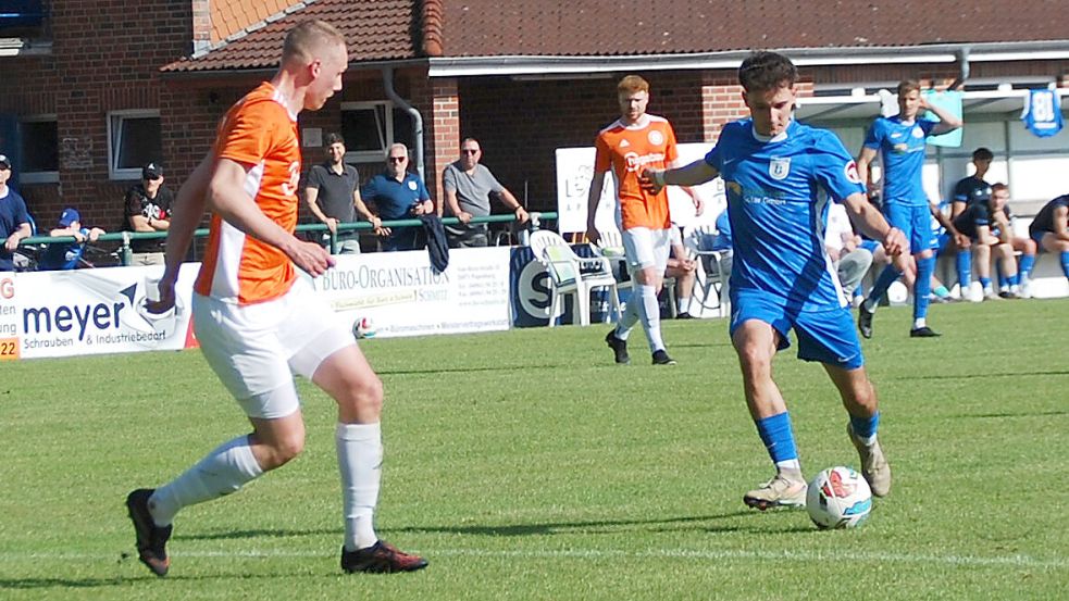 Mathis Antoni (am Ball) traf sehenswert zum 2:0. Foto: Reemts