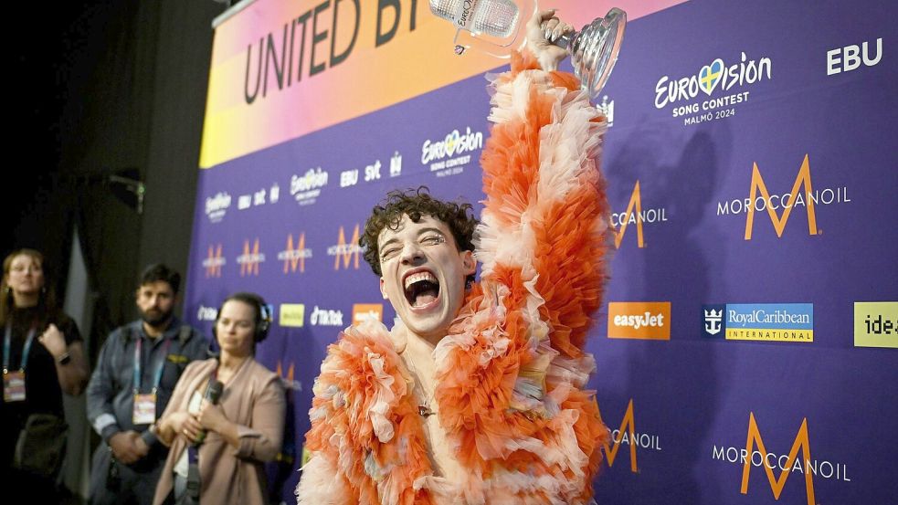 Basel ist Gastgeber, weil Nemo den ESC 2024 für die Schweiz gewonnen hat (Archivbild). Foto: Antti Aimo-Koivisto/STT-Lehtikuva/dpa