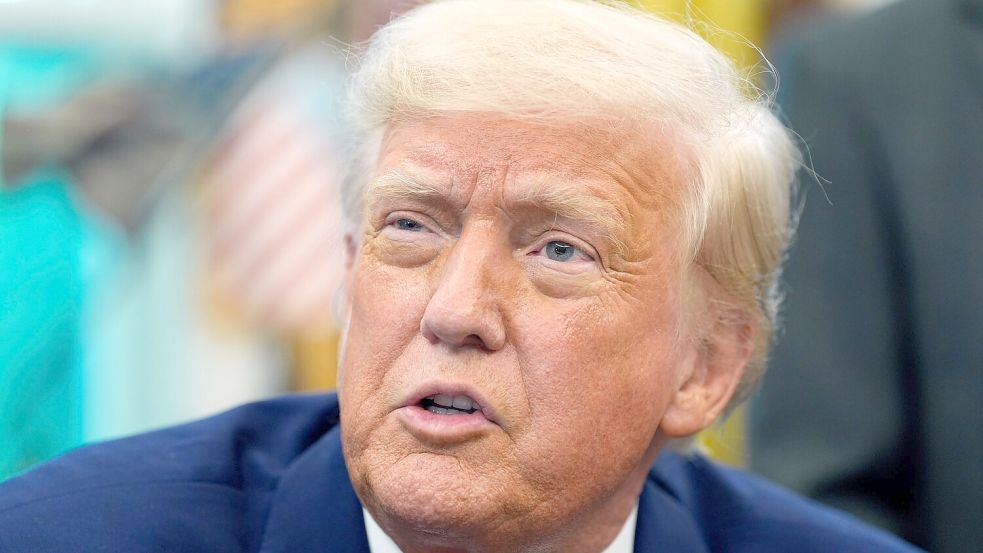 Die Beziehung zu China sei „sehr, sehr gut“ - sagt US-Präsident Donald Trump. (Archivbild) Foto: Alex Brandon/AP/dpa