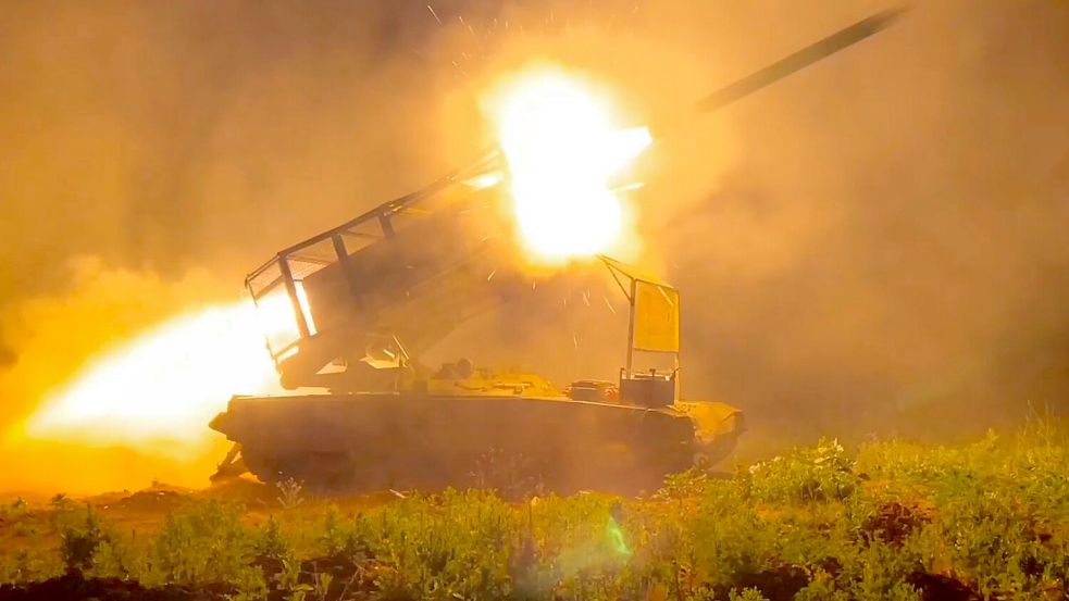 An den meisten Frontabschnitten der Ukraine gibt es weiterhin Kämpfe. (Archivbild) Foto: Uncredited/Russisches Verteidigungsministerium/AP/dpa