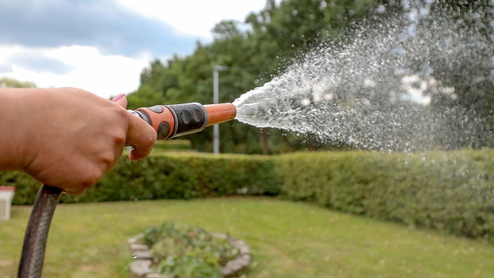 •Der OOWV ruft dazu auf, weniger Wasser im Garten zu verbrauchen. Foto: Romuald Banik