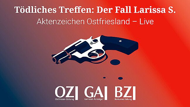 Zum ersten Mal gibt es „Aktenzeichen Ostfriesland“ als Live-Veranstaltung. Grafik: Thorben Malchus/Kirsten Schüür