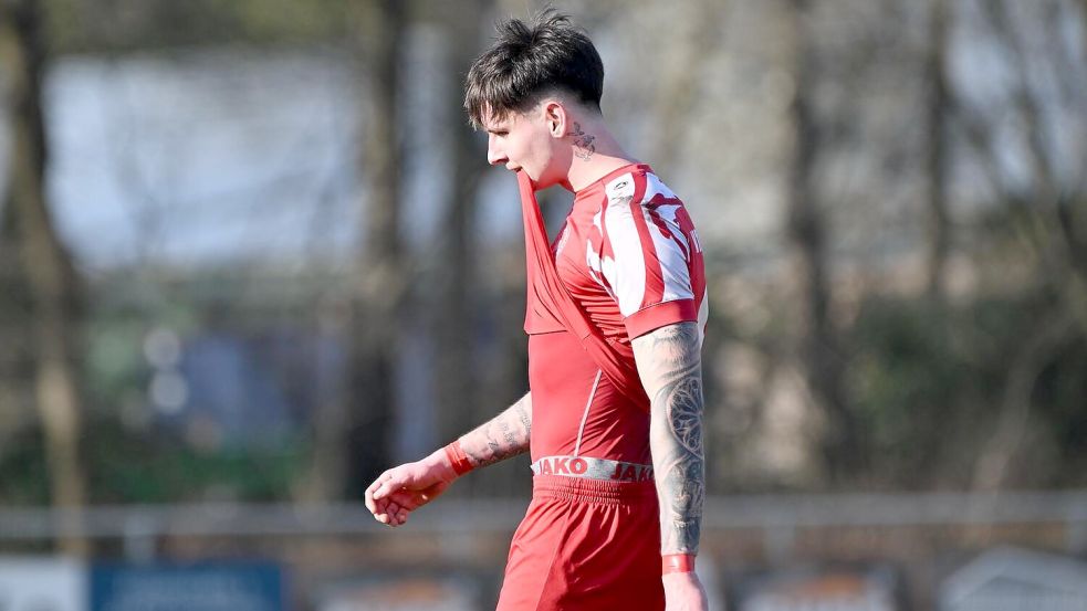 Leon Zimmermann setzte seinen persönlichen Lauf fort und traf im siebten Spiel in Folge. Foto: Doden, Blomberg
