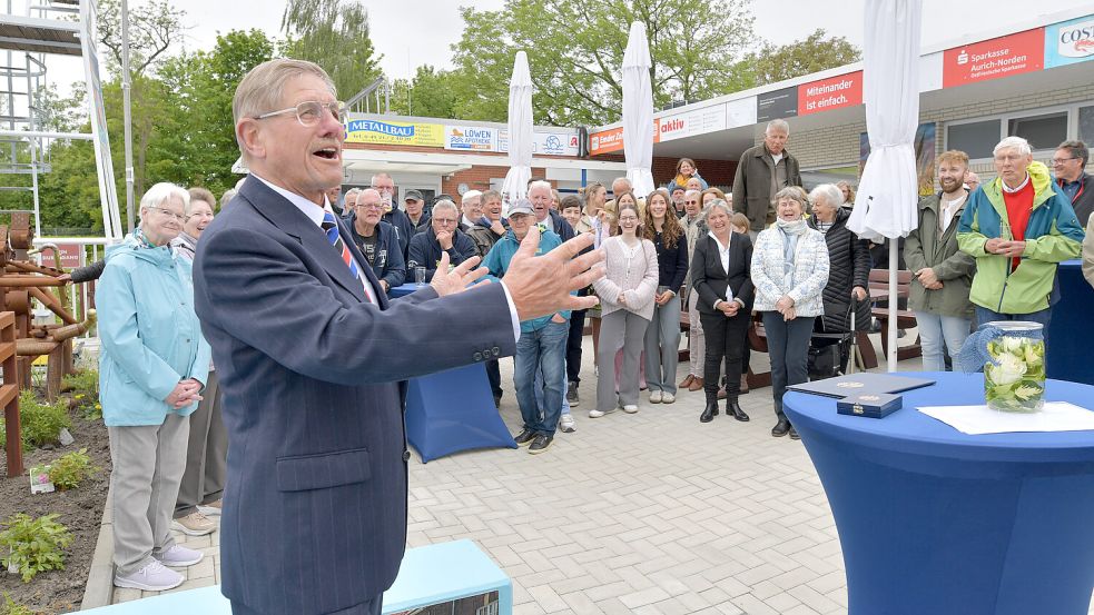 Eigentlich wollte er gar nicht reden, aber dann doch laut Danke sagen: Peter Kurzak.